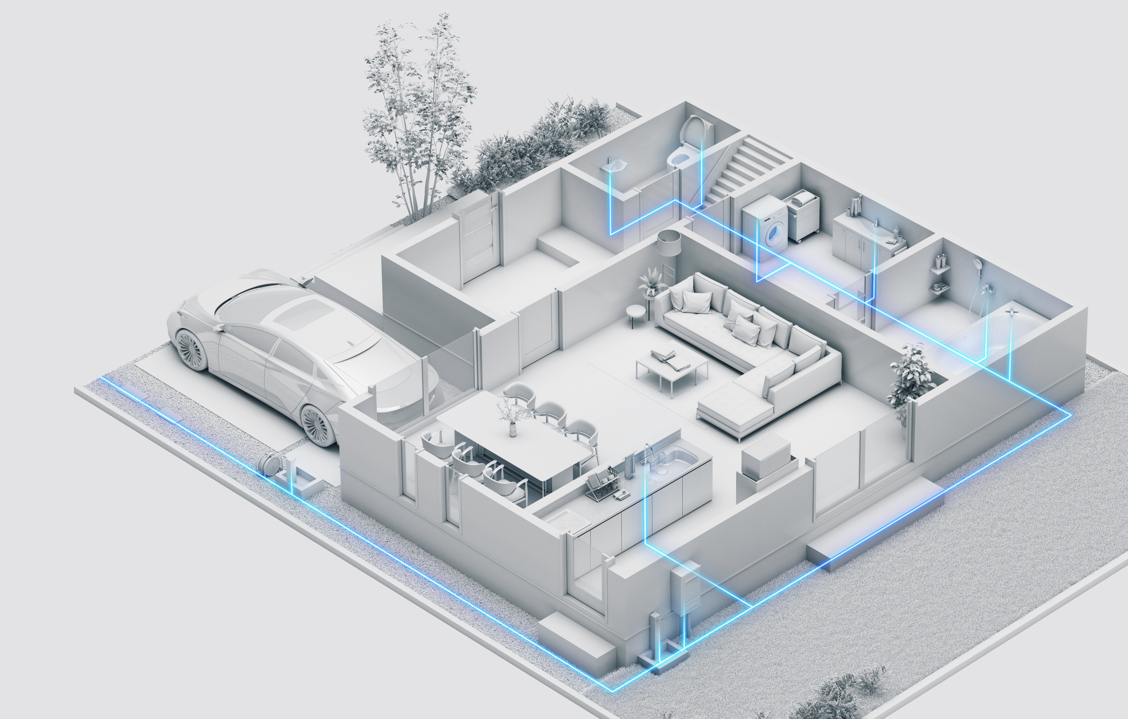 家の中の水道水が全てウルトラファインバブルになる