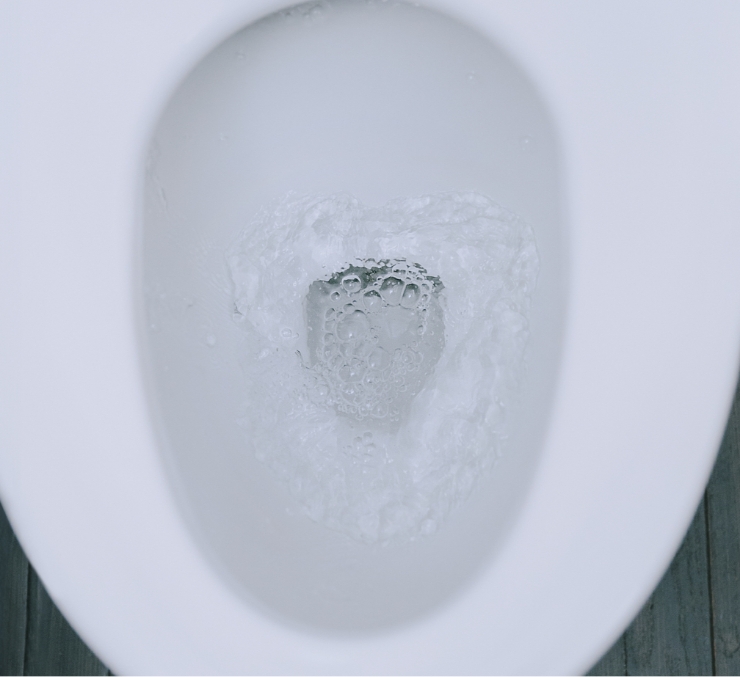 トイレ掃除がラクになります。